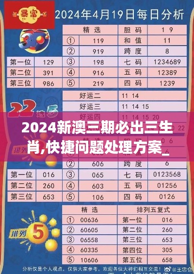 2024新澳三期必出三生肖,快捷问题处理方案_Galaxy5.281
