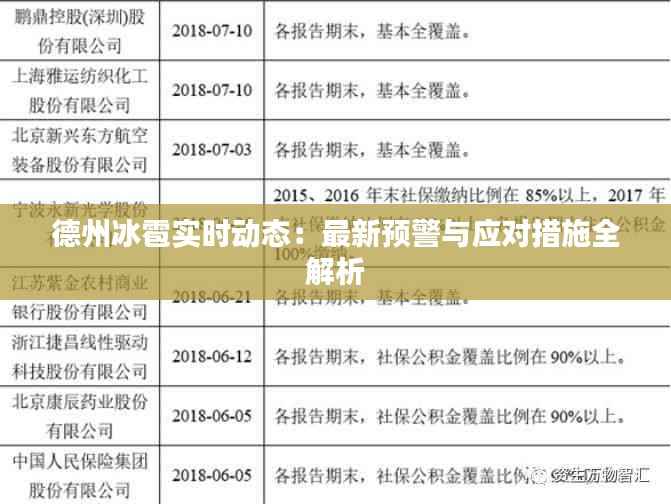 德州冰雹实时动态:最新预警与应对措施全解析