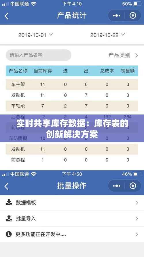 实时共享库存数据:库存表的创新解决方案